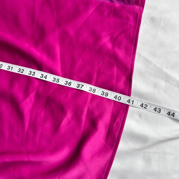 NWT Lulus Feeling Sensational Hot Pink and Magenta Color Block Midi Dress sz S - Picture 12 of 13